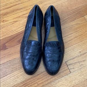 EUC Zelli Crocodile Loafers